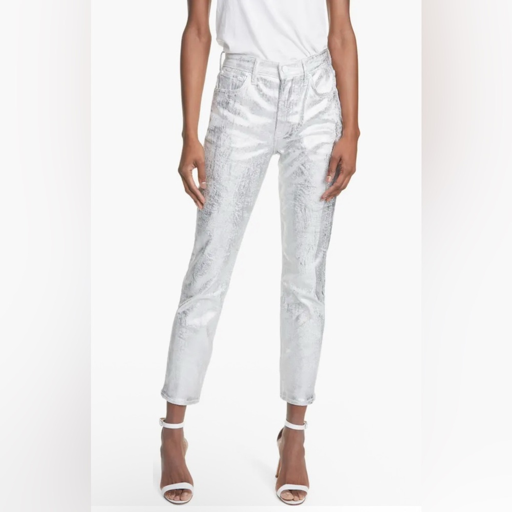 GRLFRND Karolina Coated High Waist Skinny Jeans